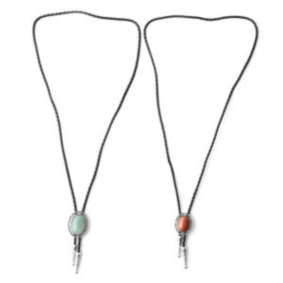 Large Red Agate Sparkled Gemstone Adjustable Lariat Western Bolo Unisex NWT - Picture 4 of 4